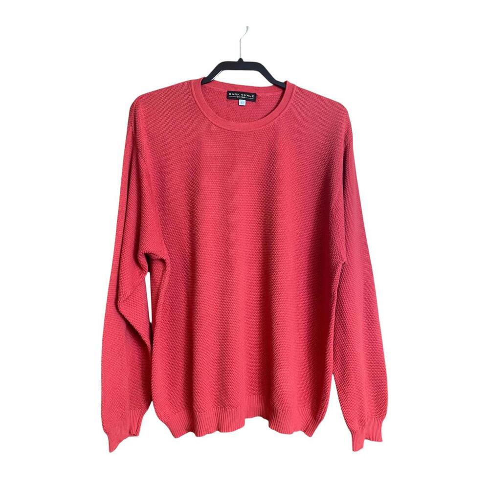 Mark Shale red crewneck sweater large